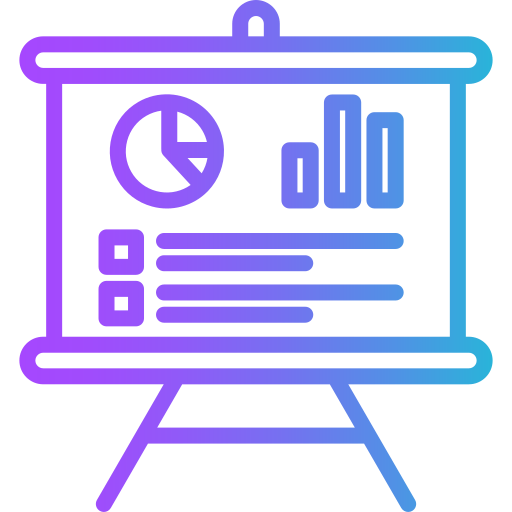 data visualisatie Generic gradient outline icoon