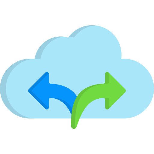 Cloud sharing Generic color fill icon