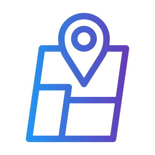 Location Generic gradient outline icon