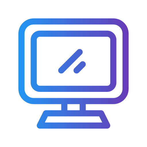 monitor Generic gradient outline icon