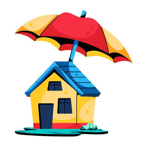 住宅保険 Generic color fill icon