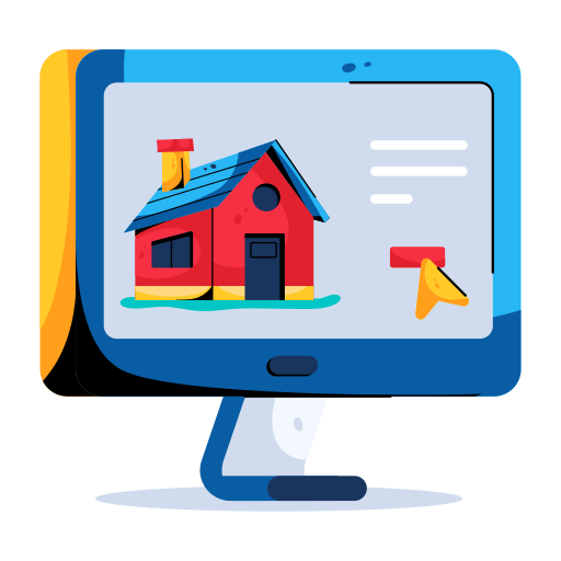 Online home Generic color fill icon