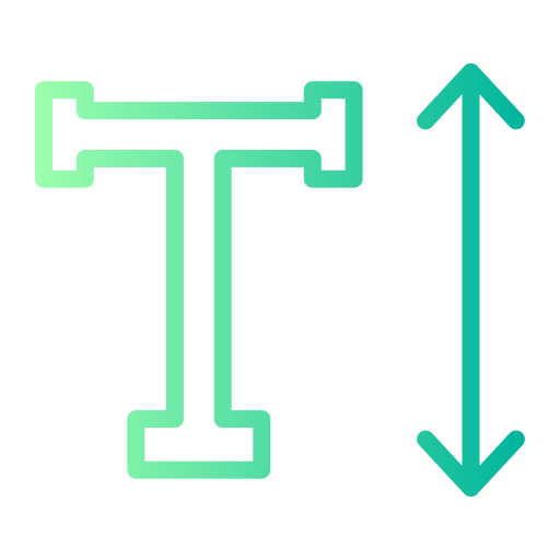 Vertical Generic gradient outline icon