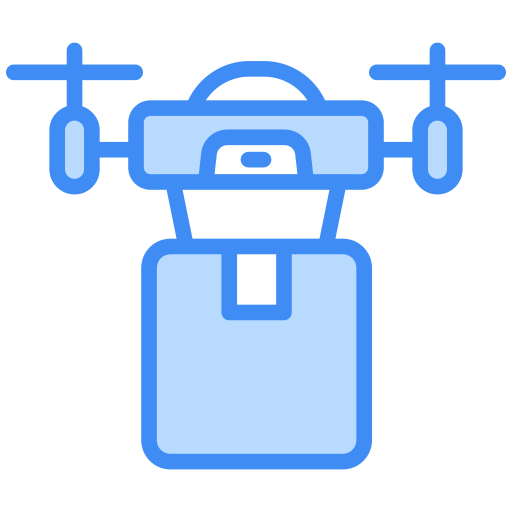 Drone delivery Generic color lineal-color icon