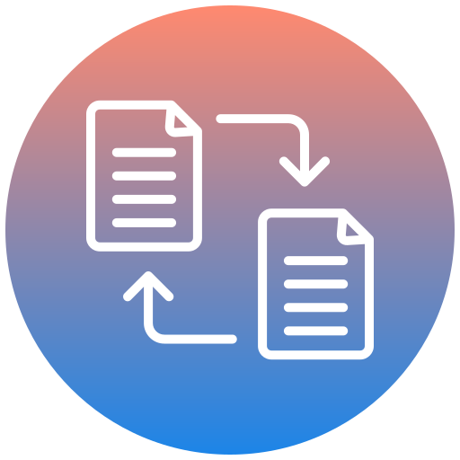 transferencia de datos Generic gradient fill icono