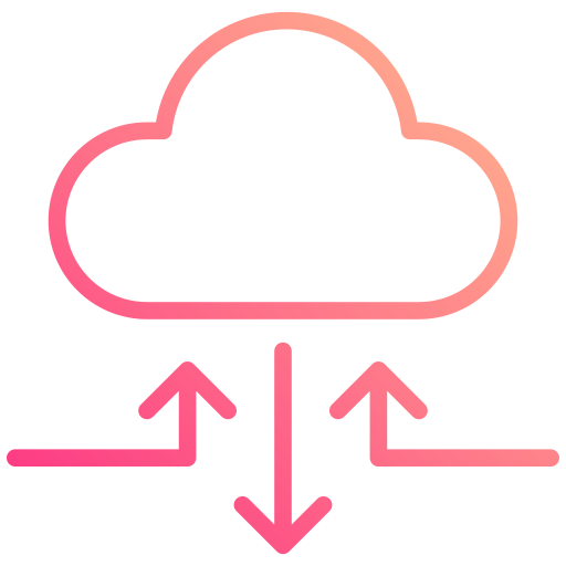 Cloud technology Generic gradient outline icon