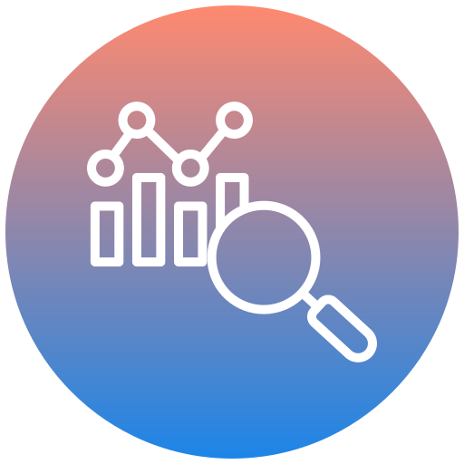 analisi dei dati Generic gradient fill icona