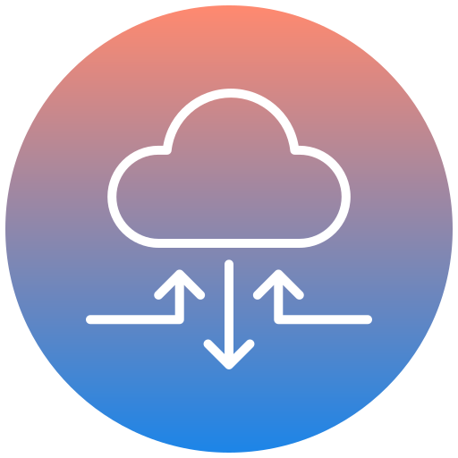 Cloud technology Generic gradient fill icon