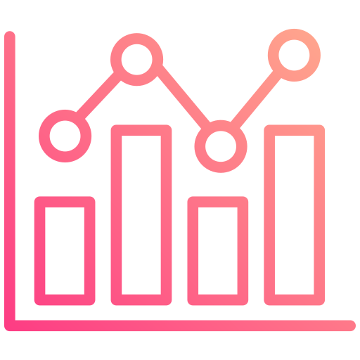 Гистограмма Generic gradient outline иконка