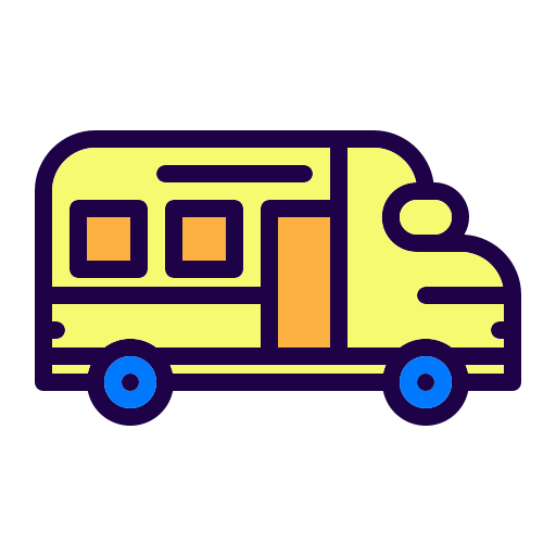 Bus Generic color lineal-color icon