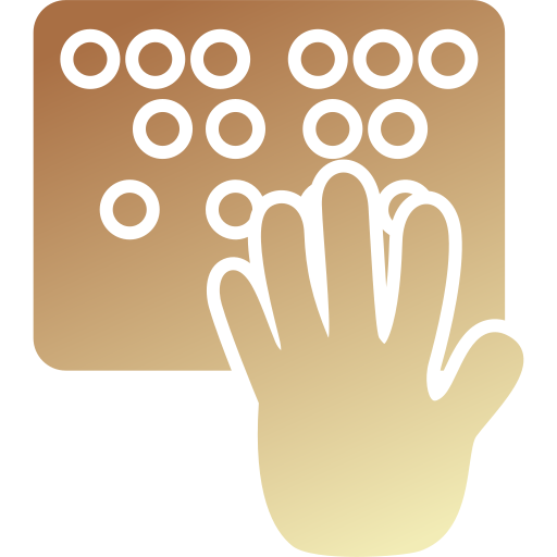 Braille Generic gradient fill icon