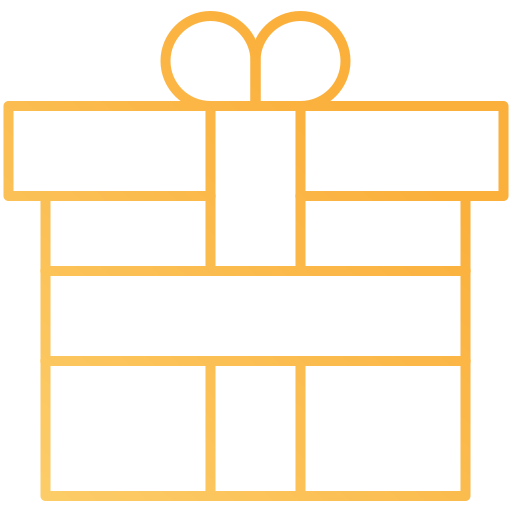 caja de regalo Generic gradient outline icono