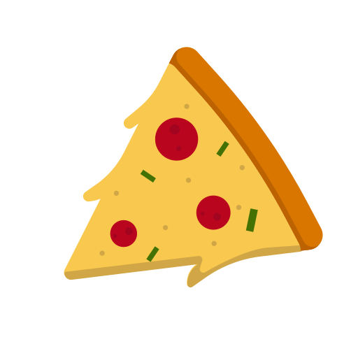 кусок пиццы Generic color fill иконка