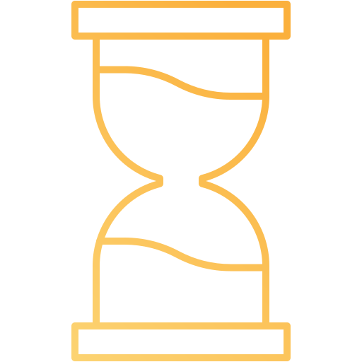 relógio de areia Generic gradient outline Ícone