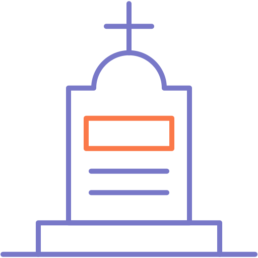sepoltura Generic color outline icona