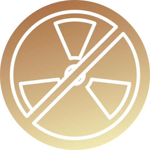 No nuclear Generic gradient fill icon