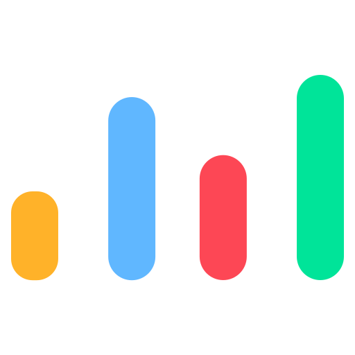 gráfico de barras Generic color fill icono