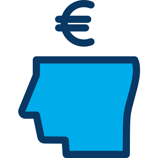 euro Kiranshastry Lineal Color icono
