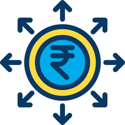 rupia Kiranshastry Lineal Color icono