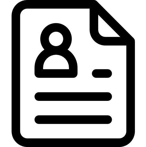 cv Basic Rounded Lineal icono