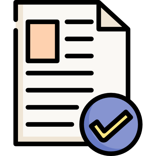 Document Special Lineal color icon