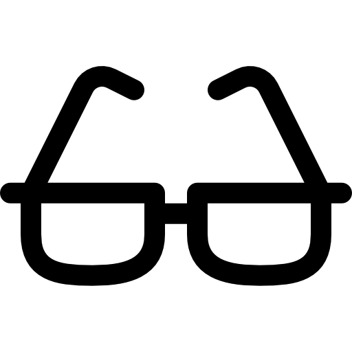 Óculos Basic Rounded Lineal Ícone