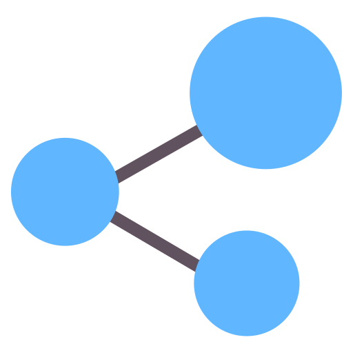 Делиться Generic color fill иконка