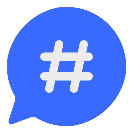 Hastag Generic color fill icon