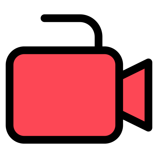kamera wideo Generic color lineal-color ikona