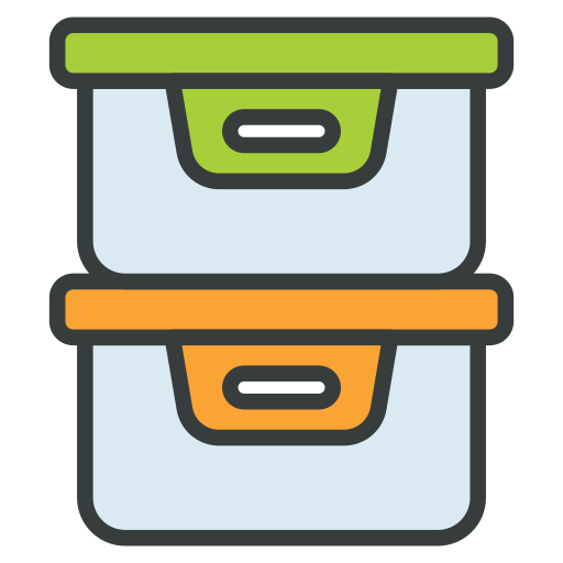 プラスチックの容器 Generic color lineal-color icon