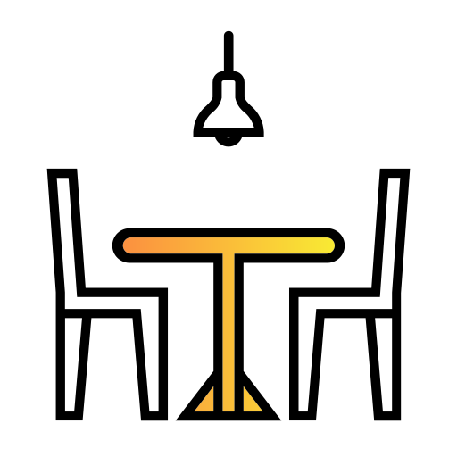 silla y mesa Generic gradient lineal-color icono