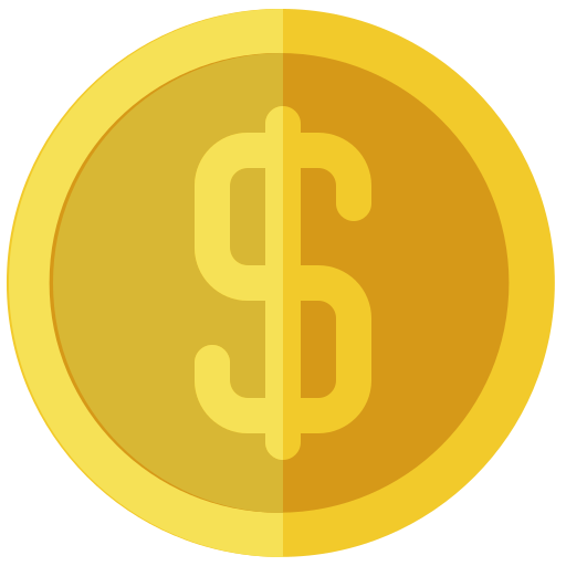 moneta dolara Generic color fill ikona