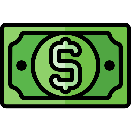 dolarowe pieniądze Generic color lineal-color ikona