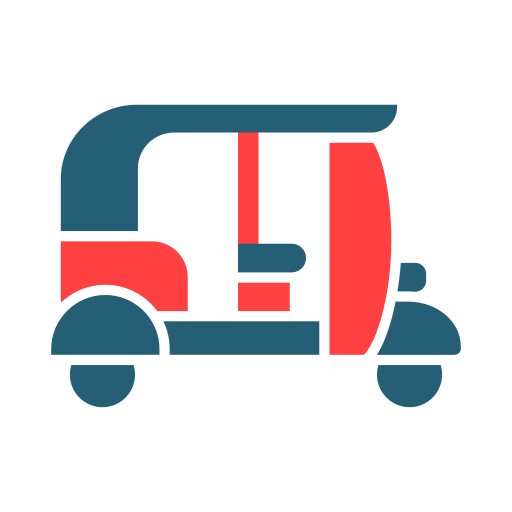 Rickshaw Generic color fill icon