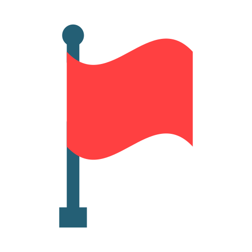 Flagged Generic color fill icon