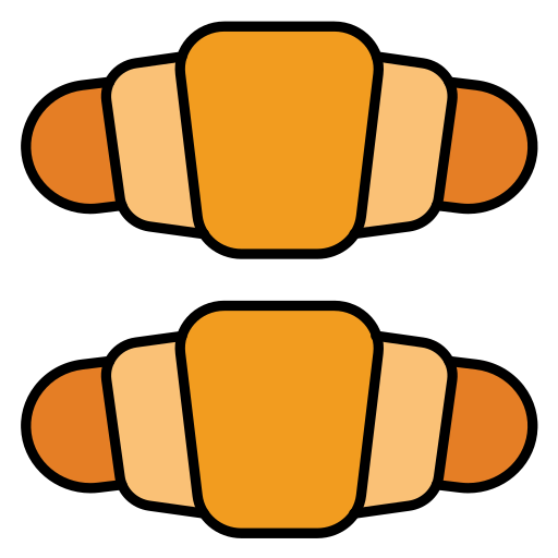 croissant Generic color lineal-color icoon