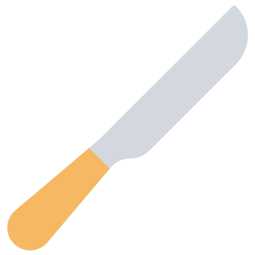 cuchillo para el pan Generic color fill icono