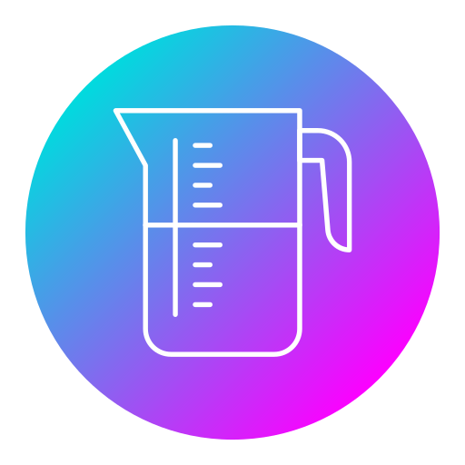 taza medidora Generic gradient fill icono