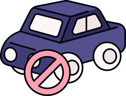 No vehicle Generic color lineal-color icon
