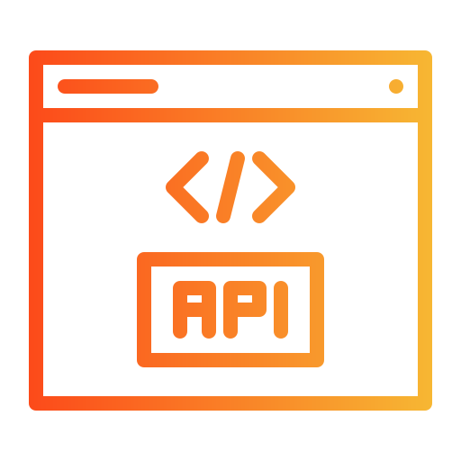 api Generic gradient outline icoon