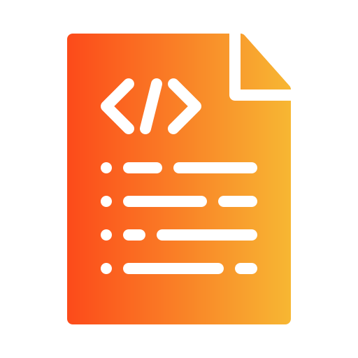 Document Generic gradient fill icon