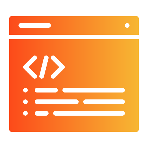 Web coding Generic gradient fill icon
