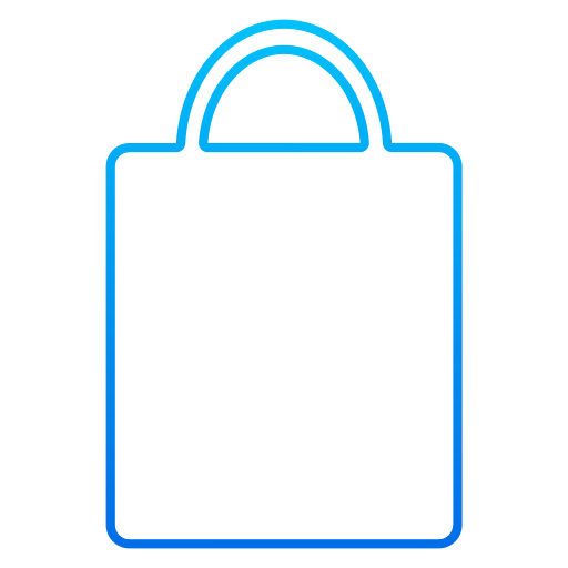 torba na zakupy Generic gradient lineal-color ikona