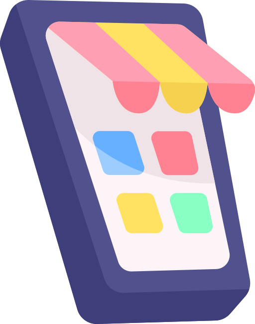 mobilny sklep Generic color fill ikona