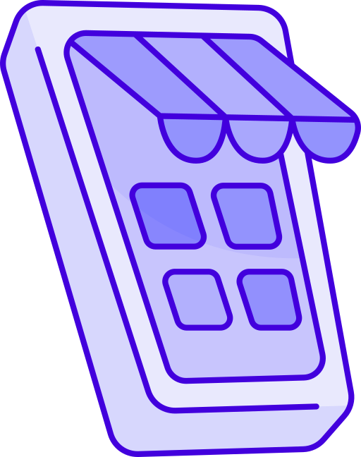Mobile shop Generic color lineal-color icon