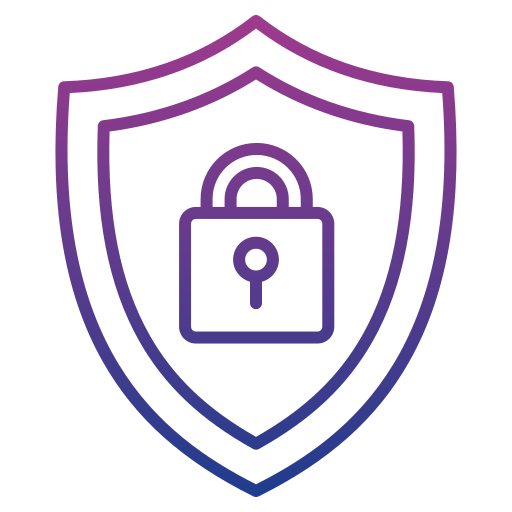 sicurezza informatica Generic gradient outline icona