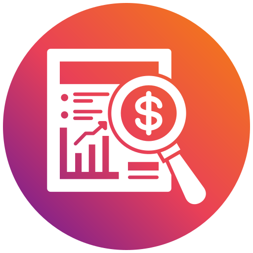 Financial database Generic gradient fill icon