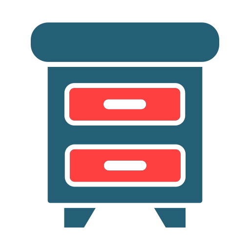 mesa auxiliar Generic color fill icono