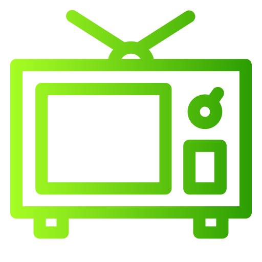 Tv retro Generic gradient outline icon