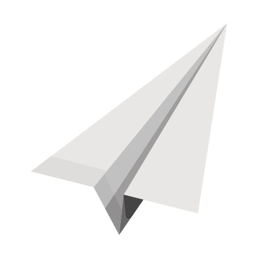 papieren vliegtuig Generic color fill icoon